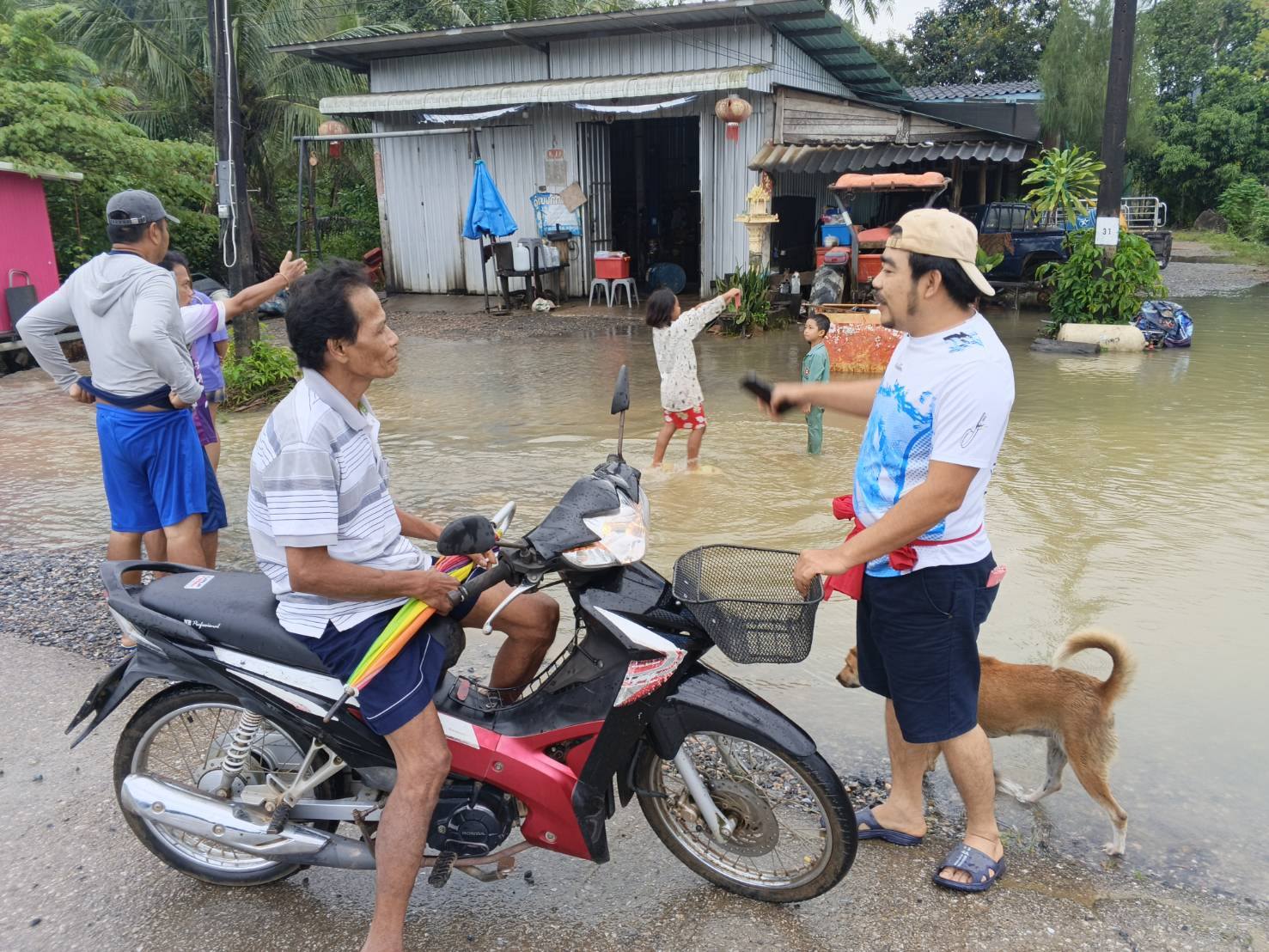 ายงานสถานการณ์น้ำในพื้นที่ ตำบลป่าแก่บ่อหิน อำเภอทุ่งหว้า จังหวัดสตูล