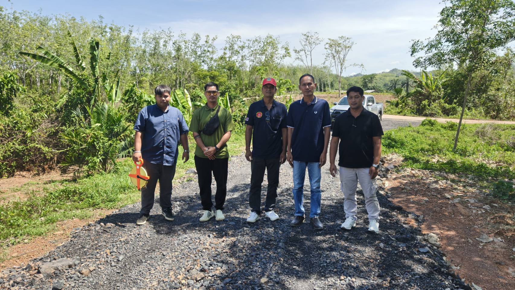 ลงพื้นที่สำรวจถนนซอยวังผีดิบ หมู่ที่ 6 บ้านทุ่งขมิ้น ตำบลป่าแก่บ่อหิน อำเภอทุ่งหว้า จังหวัดสตูล