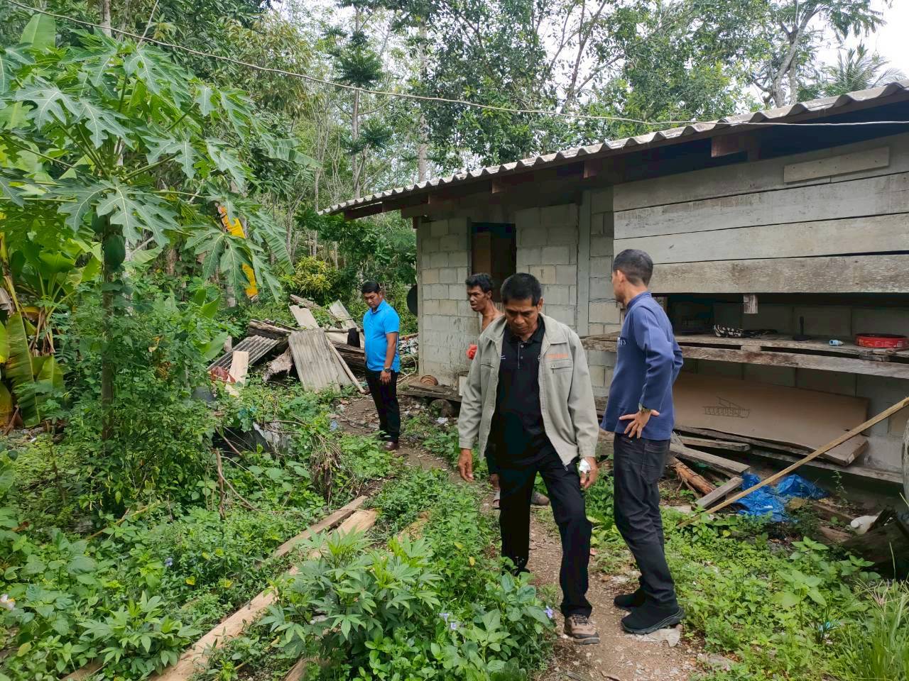 ลงพื้นที่สำรวจความเสียหายจากเหตุวาตภัย