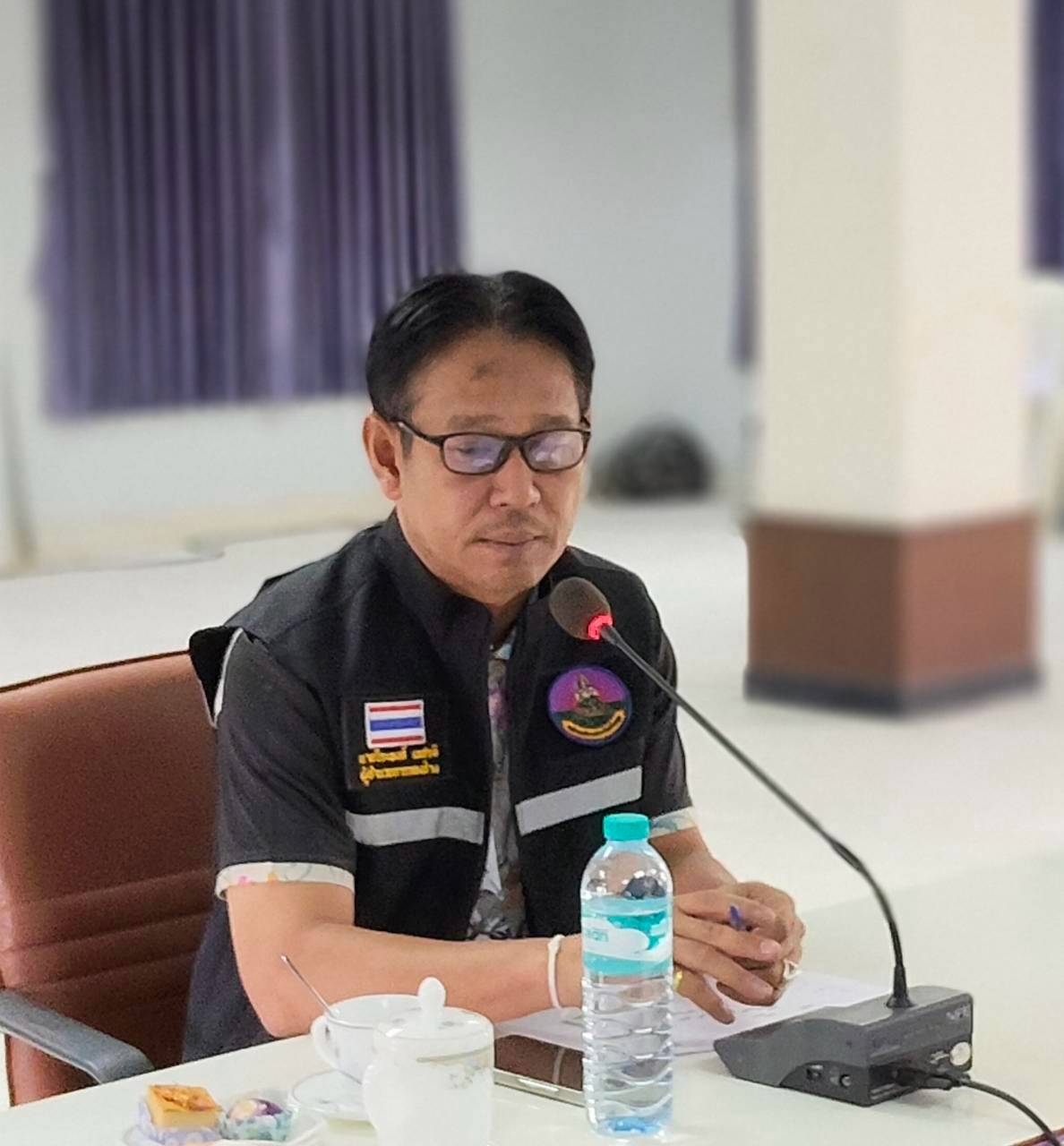 ประชุมเพื่อกำหนดแผนงานการขอความอนุเคราะห์และการปฏิบัติงานของเครื่องจักรกล